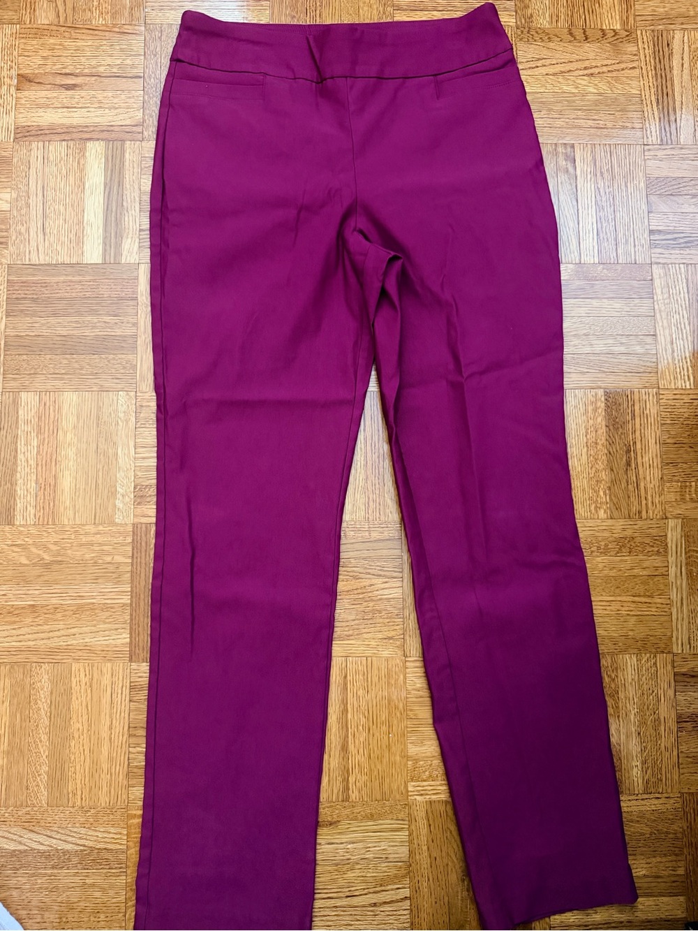 Kim Rogers Slim Ankle Pants - Berry